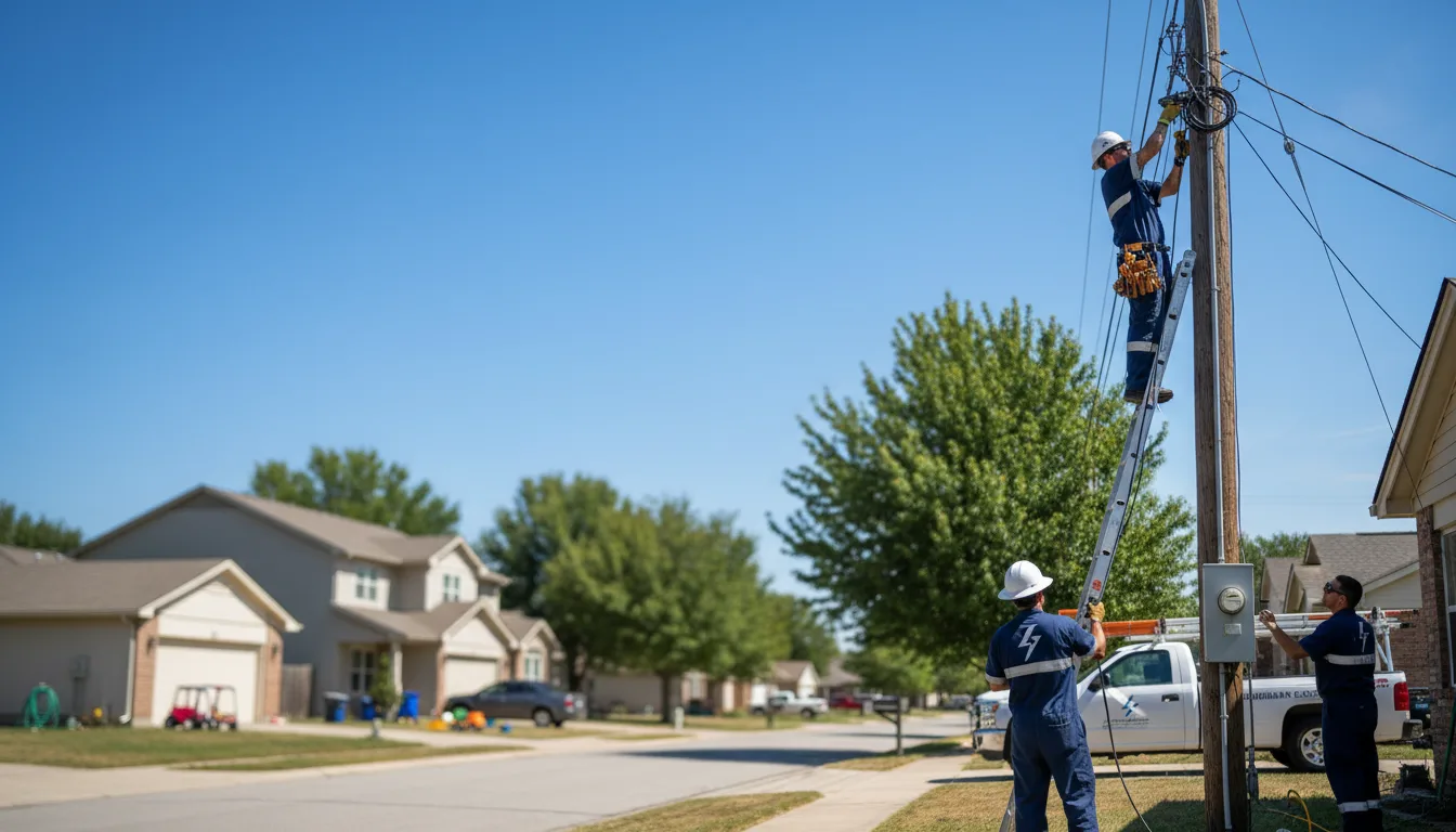 Residential electrician providing installation services in New Liberty, IA